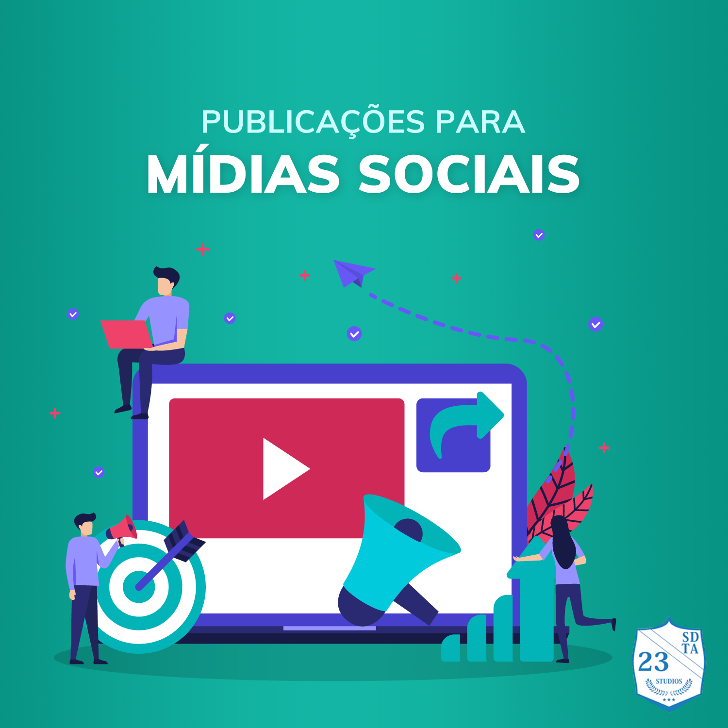 publicações para mídias sociais